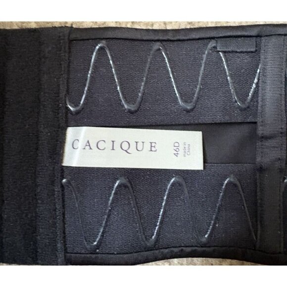 Lane Bryant Cacique Boost Multiway Strapless Bra Size 46D Black - Picture 3 of 5